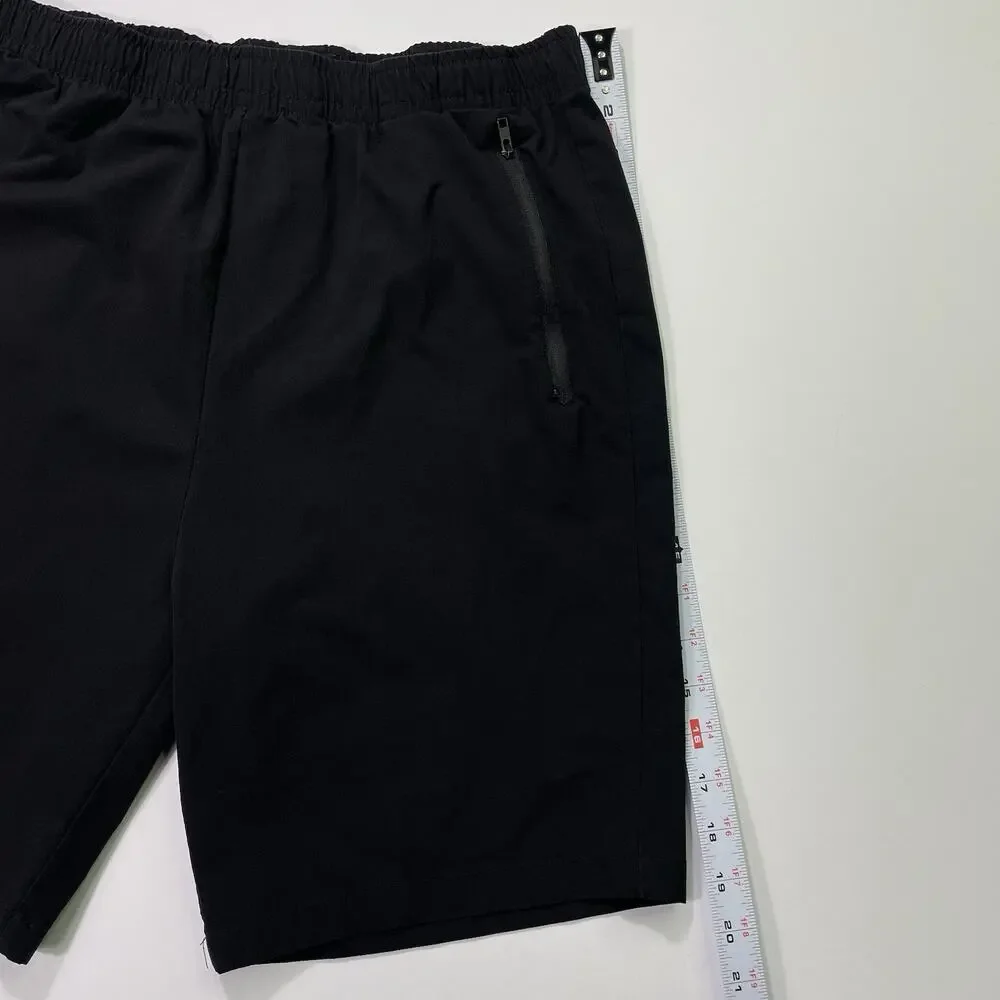 Nomad Shorts Men’s Medium Athletic 7” Inseam Black Zipper Pockets